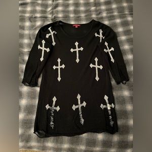 Cross Gothic Knit Long sleeve
